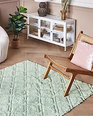 Tapis HATAY Vert clair 140 x 200 cm Coton_1179245