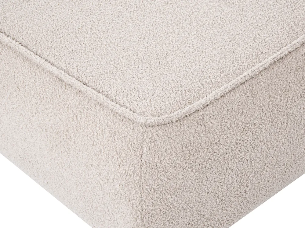 Sofa 3 Seater SALLA with Ottoman Boucle Beige_1058128