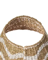 Osłonka pod choinkę HIVER 51 cm Trawa morska Naturalny_1011200