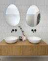 Nástěnné zrcadlo 50 x 70 cm stříbrné MONTRESOR_913569