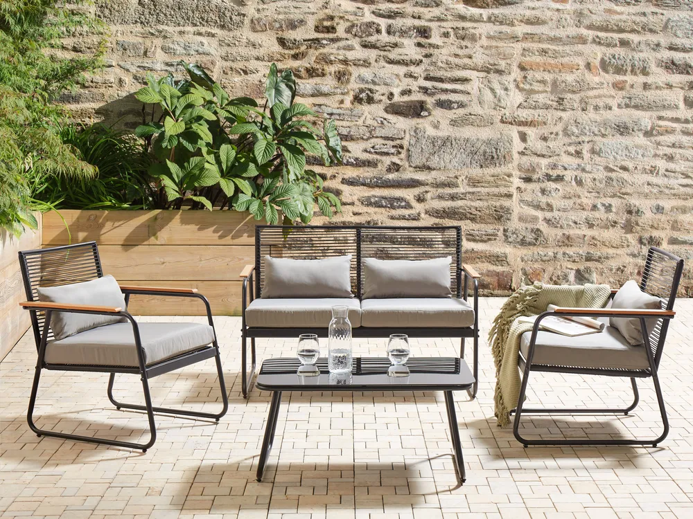 Argos home 4 seater bamboo sofa set on sale