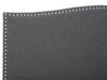 Cama de casal em tecido cinzento escuro 160 x 200 cm MONTPELLIER_708933
