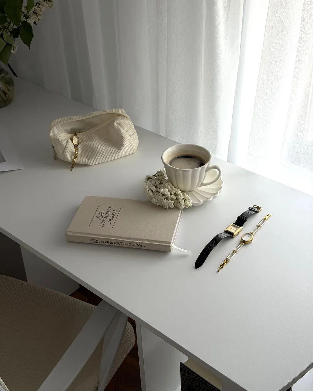 Corner Desk SNYDER 125 cm 125 cm White_1076710