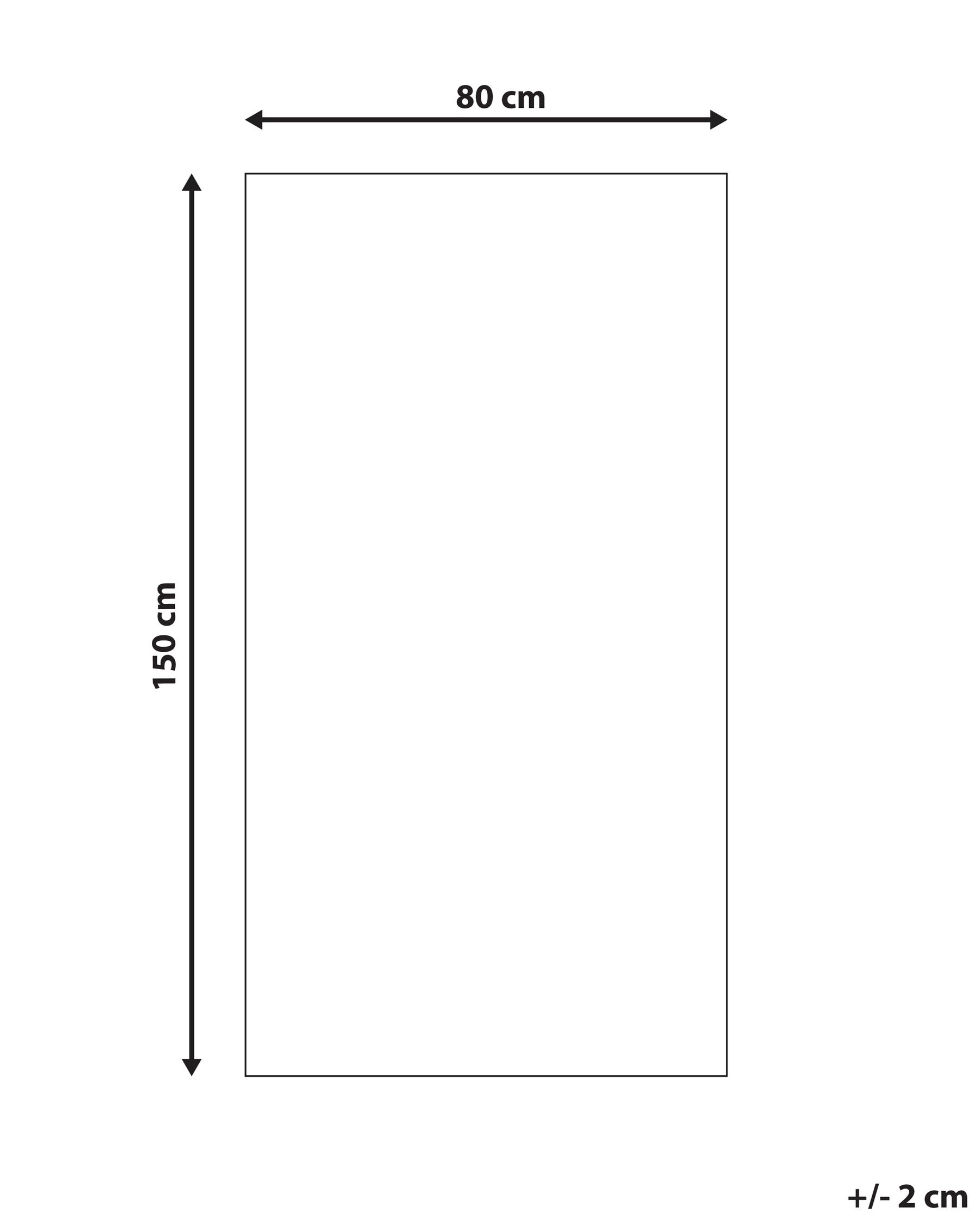 Jute Area Rug 80 x 150 cm Beige and Grey BUDHO_845655