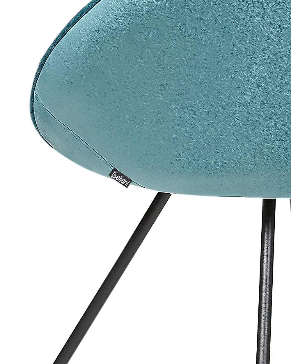 Chaise de salle à manger FLOBY II Velours Bleu clair_1168258