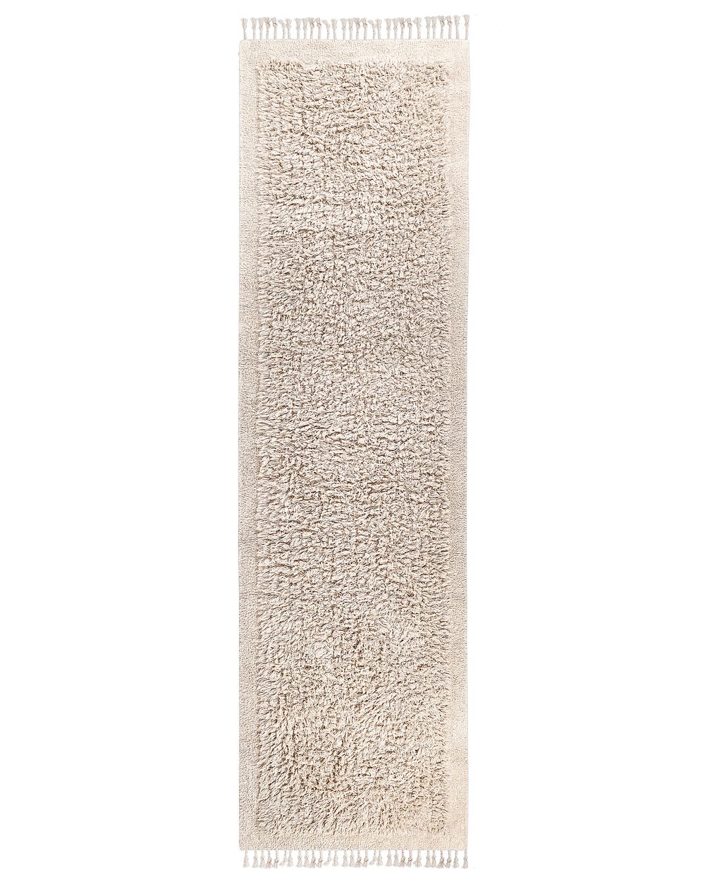 Rug BITLIS Light Beige 80 x 300 cm Cotton