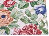 Teppich Baumwolle mehrfarbig 200 x 300 cm Blumenmuster Kurzflor FARWAN_862954