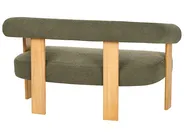 Sofa 2 Seater ILBRO Boucle Green/ Light Brown_984839
