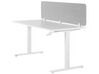 Desk Screen 180 x 40 cm Light Grey WALLY_800761