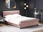 Bed Velvet AVALLON 180 x 200 cm (EU Super King) Pink_1179174