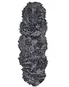 Faux Fur Rug MAMUNGARI Dark Grey 60 x 180 cm