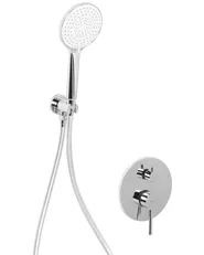 Concealed Shower Set with Rainshower PUELO Silver_1000137