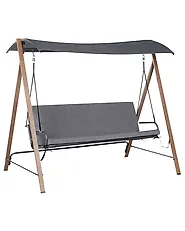 Hollywoodschaukel BONAGIA Metall Grau_1188094