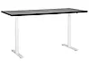 Scrivania elettrica regolabile in altezza DESTINAS 180 cm x 80 cm Nero/Bianco