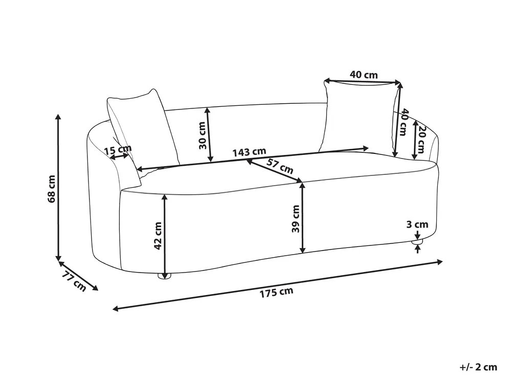Sofa AMAL Stoff Grau_1149704