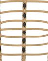 Set of 8 PE Rattan Chairs Natural PRATELLO_868009