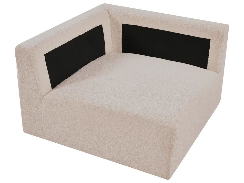 Modulo Angolare KIVVIK Bouclé Beige Lato destro_1045527