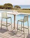 Set of 2 Bar Chairs ARICCIA Synthetic Material Green