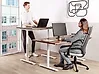 Electric Adjustable Standing Desk DESTINAS 160 cm x 72 cm Brown/ White
