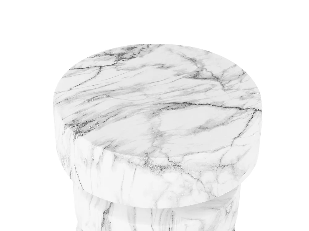 Masă laterală BIVONGI 30 cm 30 cm Alb marmură_1192739