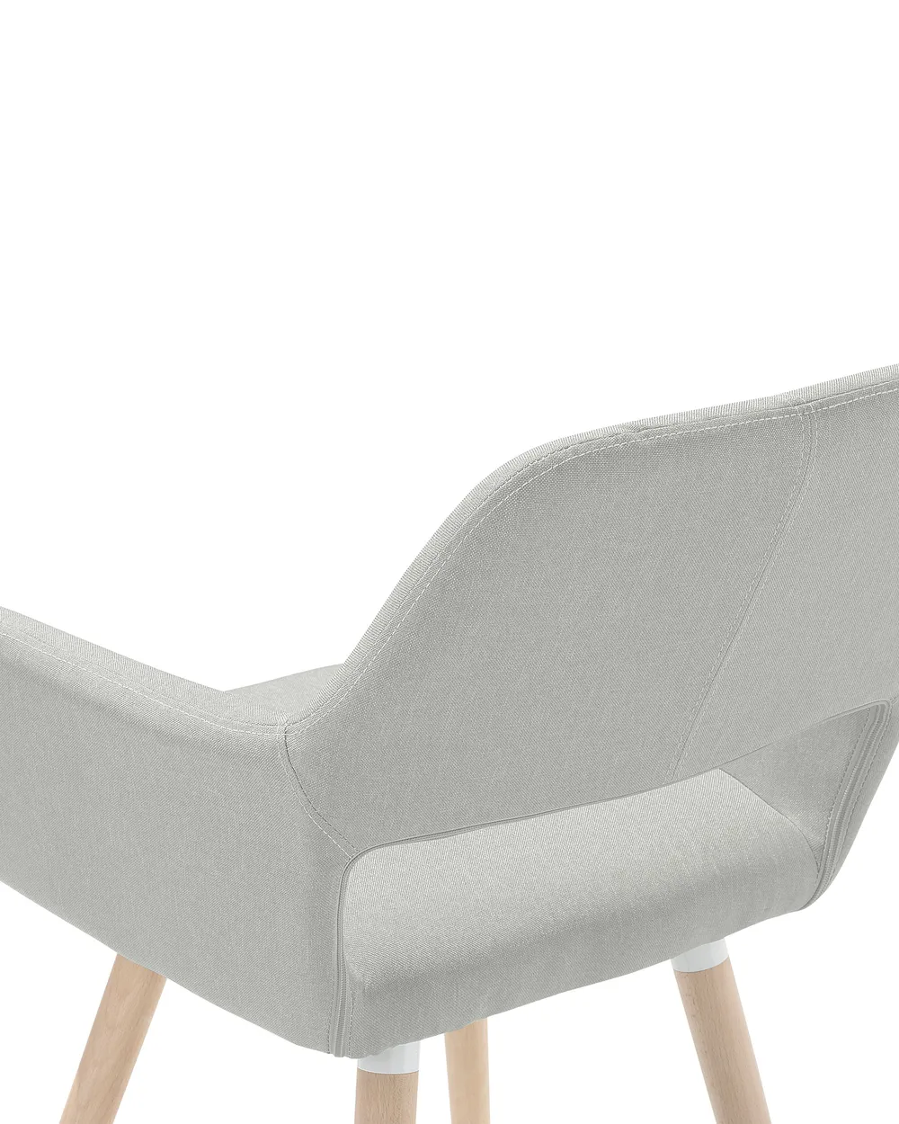 Set di 2 sedie da pranzo CHICAGO Tessuto Grigio chiaro_743970
