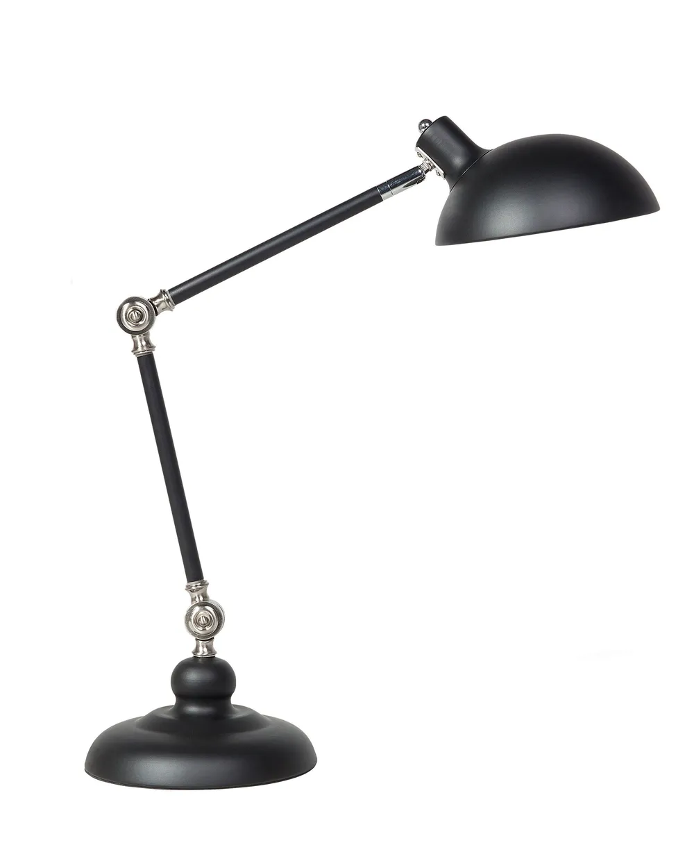 Lampada Da Scrivania A LED Beliani, Nera, Touch Con Dimmer, Braccio Regolabile, 7W, 450 Lumen, 3 Temperature Di Luce, 48 Cm