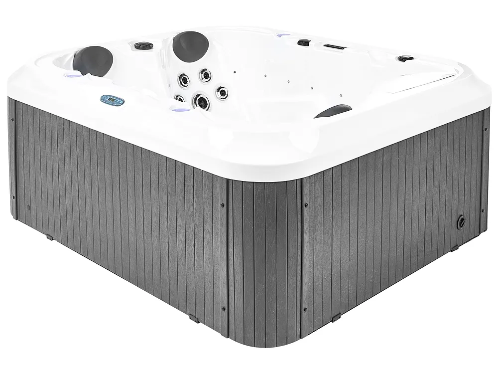 Outdoor Whirlwanne mit LED HORCONES Grau_1081908