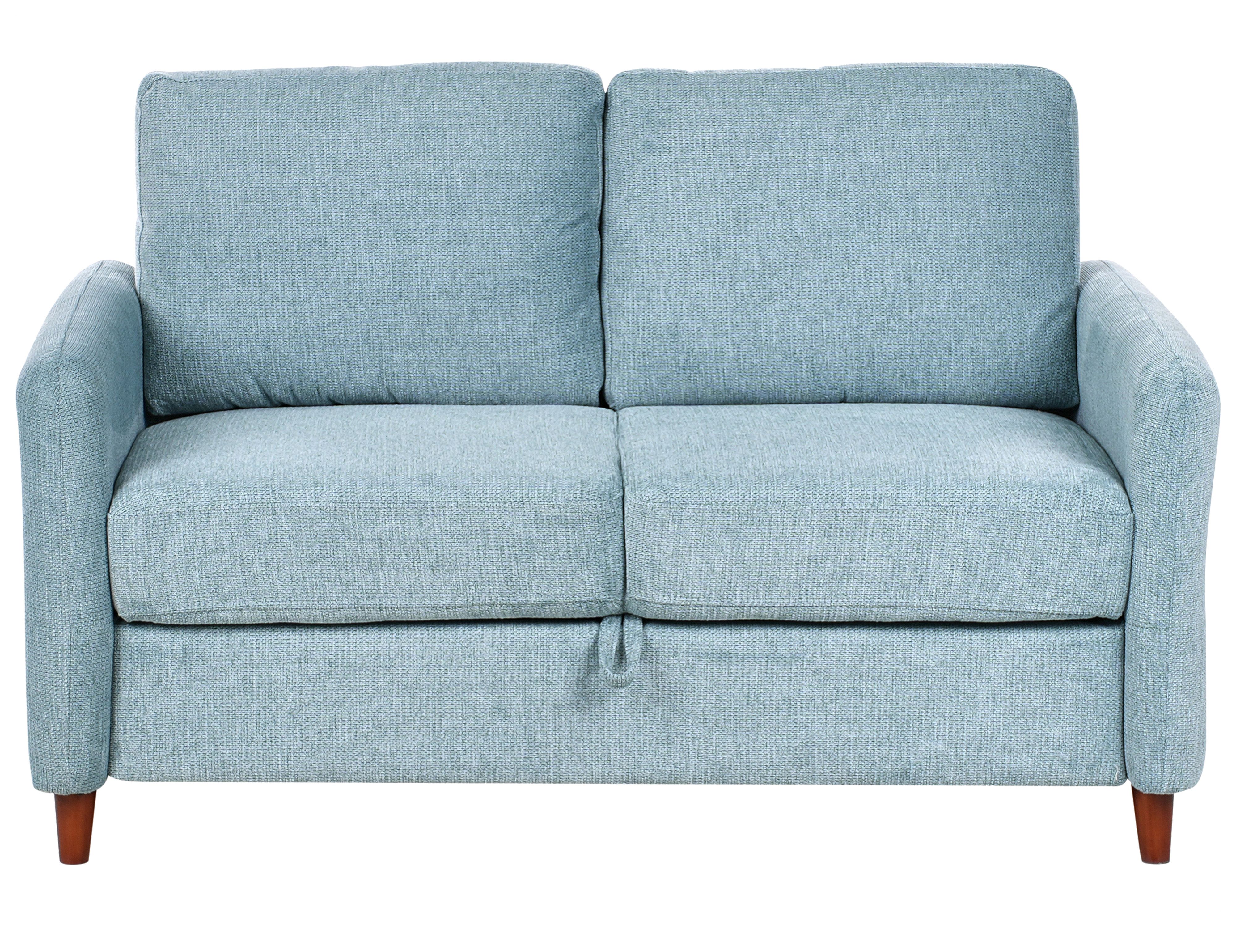 Bank 2-zitter MARE Stof Blauw met opbergruimte | Beliani.nl