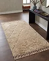 Alfombra SANLIURFA Beige 80 x 150 cm Algodón