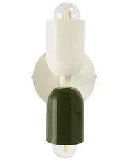 Set di 2 lampade da parete TOPI Metallo Bianco sporco_987481