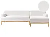 Corner Sofa SOSJO Boucle Off-White Left Hand