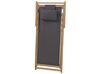 Lot de 2 chiliennes avec toiles (plusieurs options) bois clair AVELLINO_860254