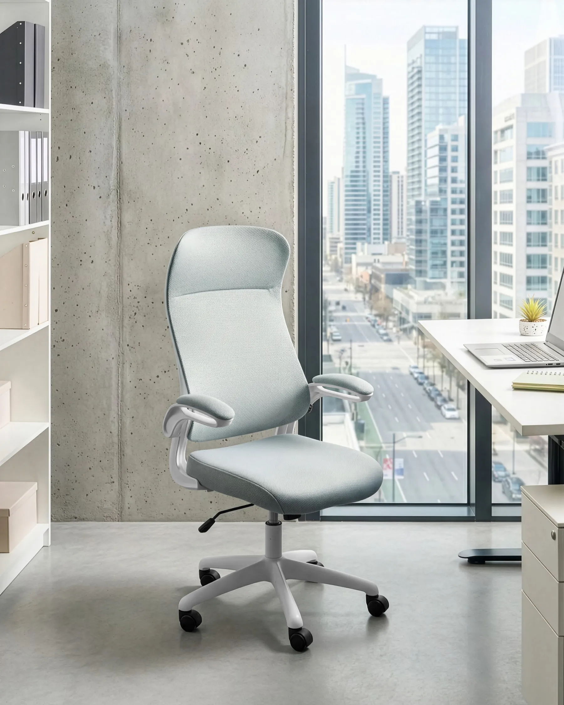 Sedia da ufficio NEXEL Tessuto Grigio chiaro_1048756