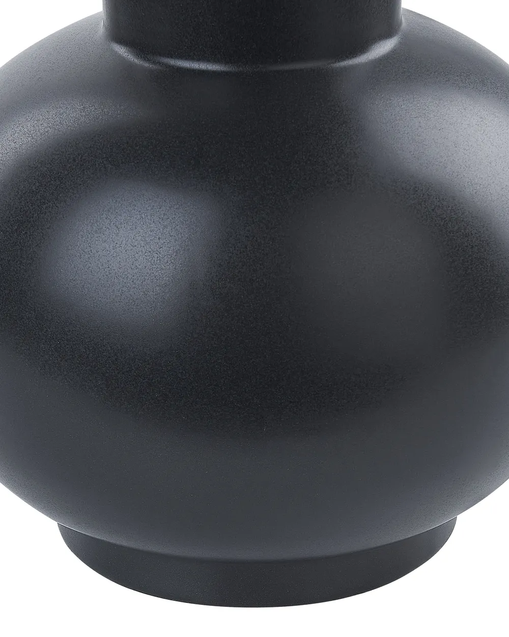 Wazon na kwiaty PEREA 26 cm Ceramika Czarny_846172