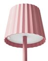 Lampe à poser en métal rose pastel POMBEIRO_935299