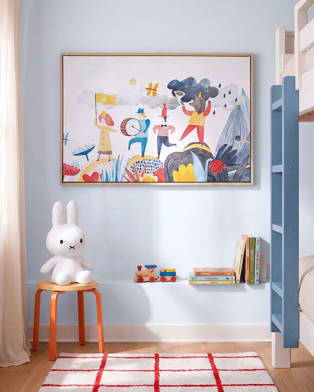 Canvas BIBBIENA 63 x 99 cm Kids Motif Multicolour_1174670