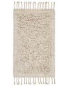 Dywanik łazienkowy bawełniany 50 x 80 cm beżowy OLTAN_905627