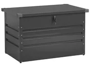 Skrzynia ogrodowa CEBROSA 100 cm 62 cm Metal Grafitowy_717643