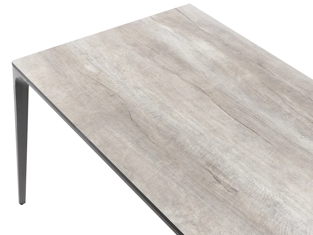 Garden Dining Table SOVARETO 180 cm 90 cm Wood-like Light Grey_1008386