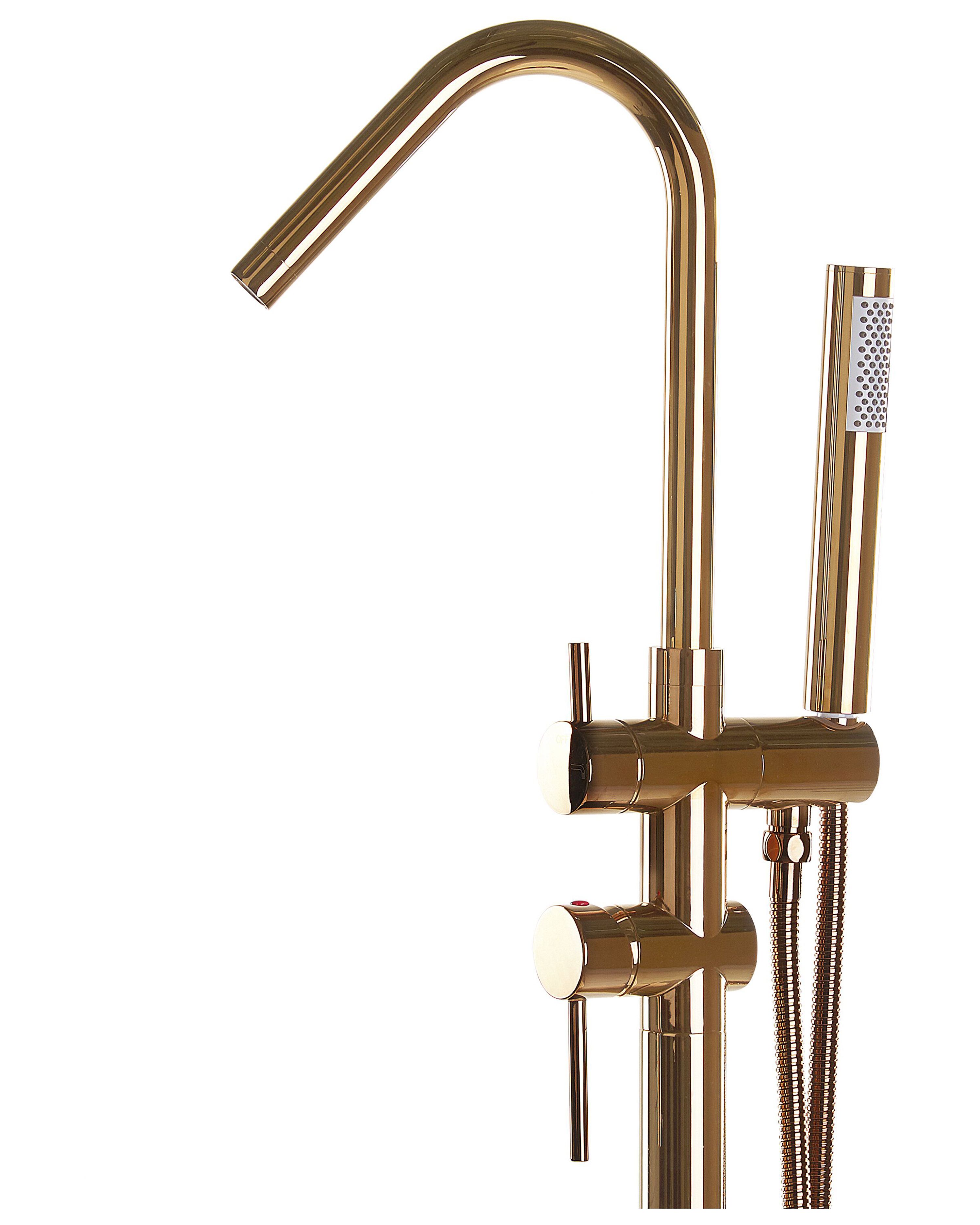Rubinetteria per vasca da bagno freestanding VICTORIA Rame | Beliani.it