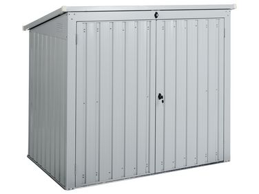 Steel Garden Storage Shed White MOENA