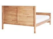 Bed Wood CHAMPAGNAT 140 x 200 cm (EU Double) Light Brown_960181