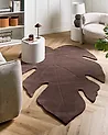 Teppich NAINITAL Dunkelbraun 160 x 230 cm Wolle