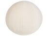 Sofá 3 lugares em tecido bouclé branco-creme LEIREN_920761