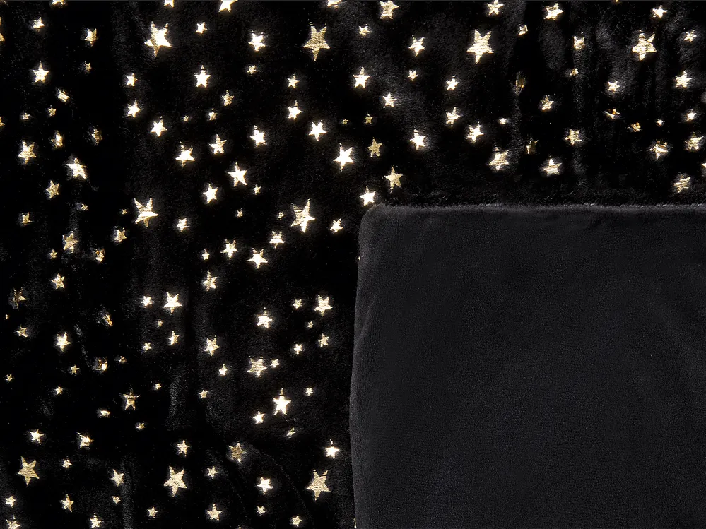 Blanket ALAZEYA 150 x 200 cm Black_820195