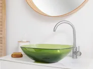 Lavabo da appoggio MOENGO 54 x 36 cm Superficie solida Verde_891730
