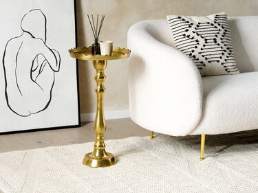 Metal Side Table Gold TIMARU