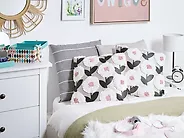 Set di 2 cuscini KUNRI 45 x 45 cm Cotone Multicolore Trama floreale_1178852