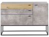 Credenza a 3 cassetti in legno chiaro e grigio ARIETTA_790448