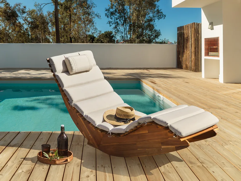 Lettino Prendisole Cuscino Per Sdraio In Legno Cuscino Per Sdraio